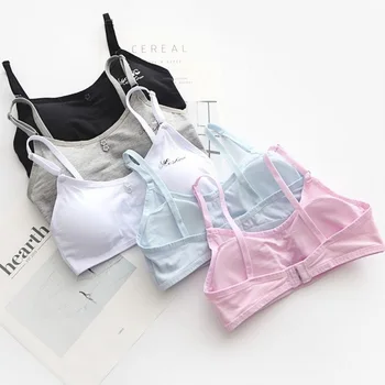 

Development Period Tube Top Tank Students Non-Steel Ring Bra Big Boy Girl'S Pure Cotton Underwear