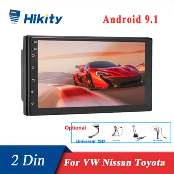 

Hikity Universal Android 9.1 2din Car Radio GPS Multimedia Car Multimedia Player 2 din for VW Nissan Hyundai Toyota
