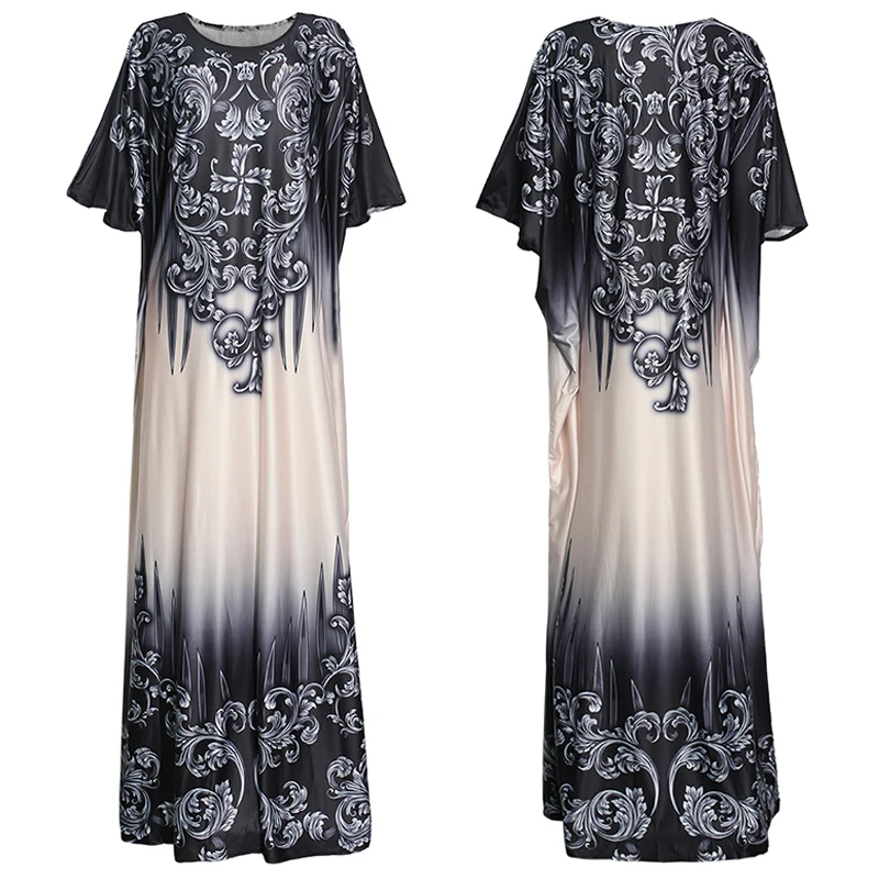 MD African Print Dresses For Women Plus Size Ethnic Ankara Dress South Africa Ladies Dashiki Maxi Dress 2020 Spring Clothes Robe