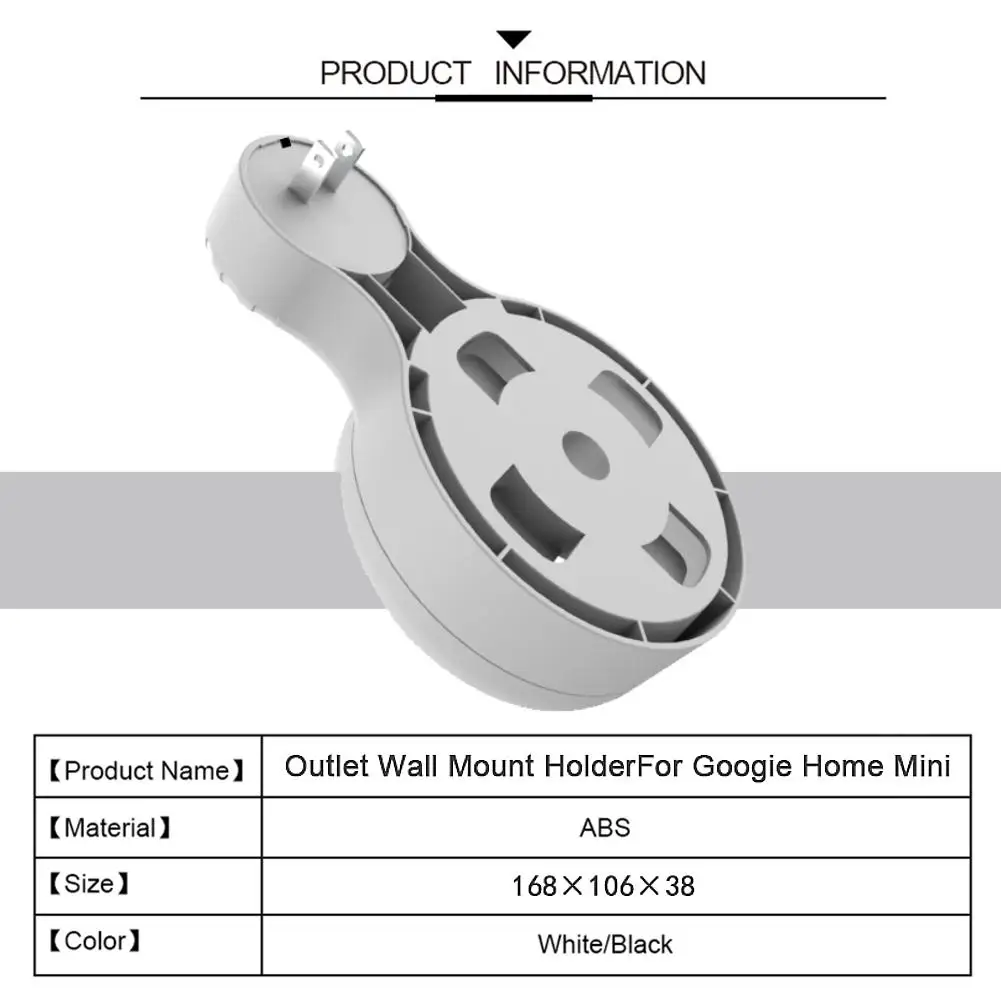 Для Google Home Mini Voice Assistant настенная розетка подвесной кронштейн для зарядки смарт-динамик Портативная зарядка Aud