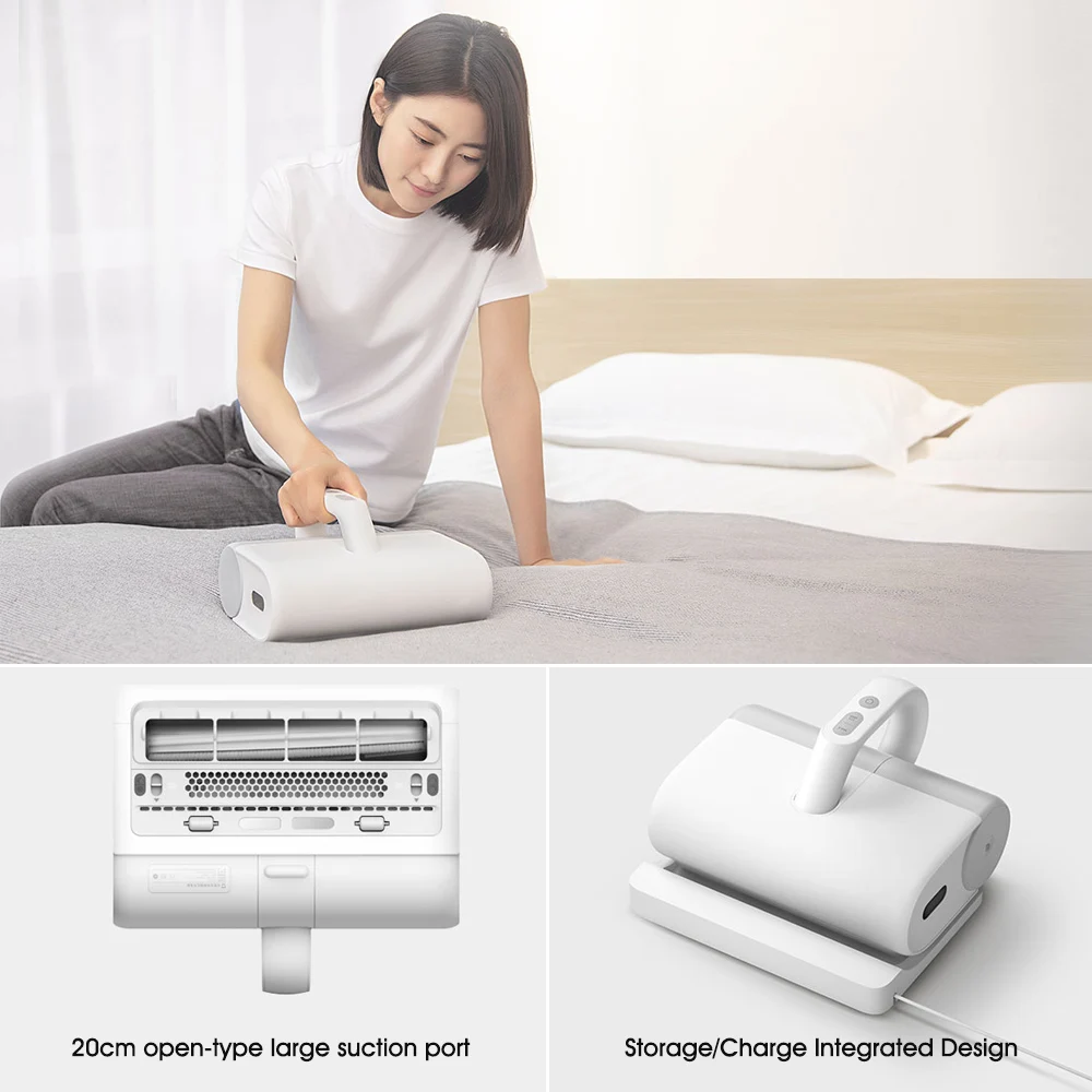  Xiaomi Mijia Wireless Handheld Dust Mite Controller UV Light Mites killer Suction Removal Vacuum Cl