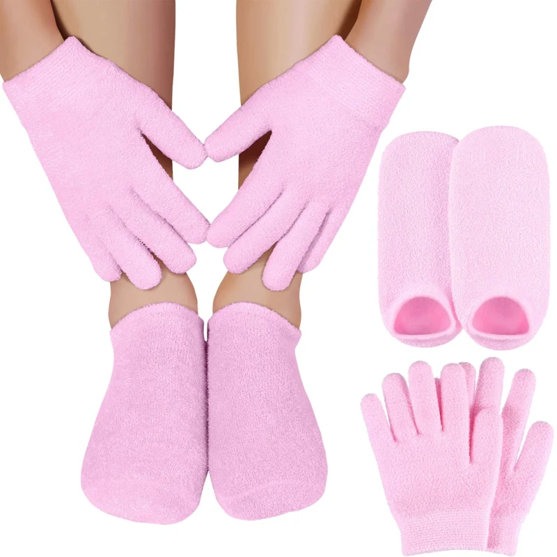 Pinkfoot перчатки парафиновые. спа перчатки. увлажняющие гелевые перчатки spa gel gloves розовые. гелевые перчатки для рук. гелевые перчатки для рук.