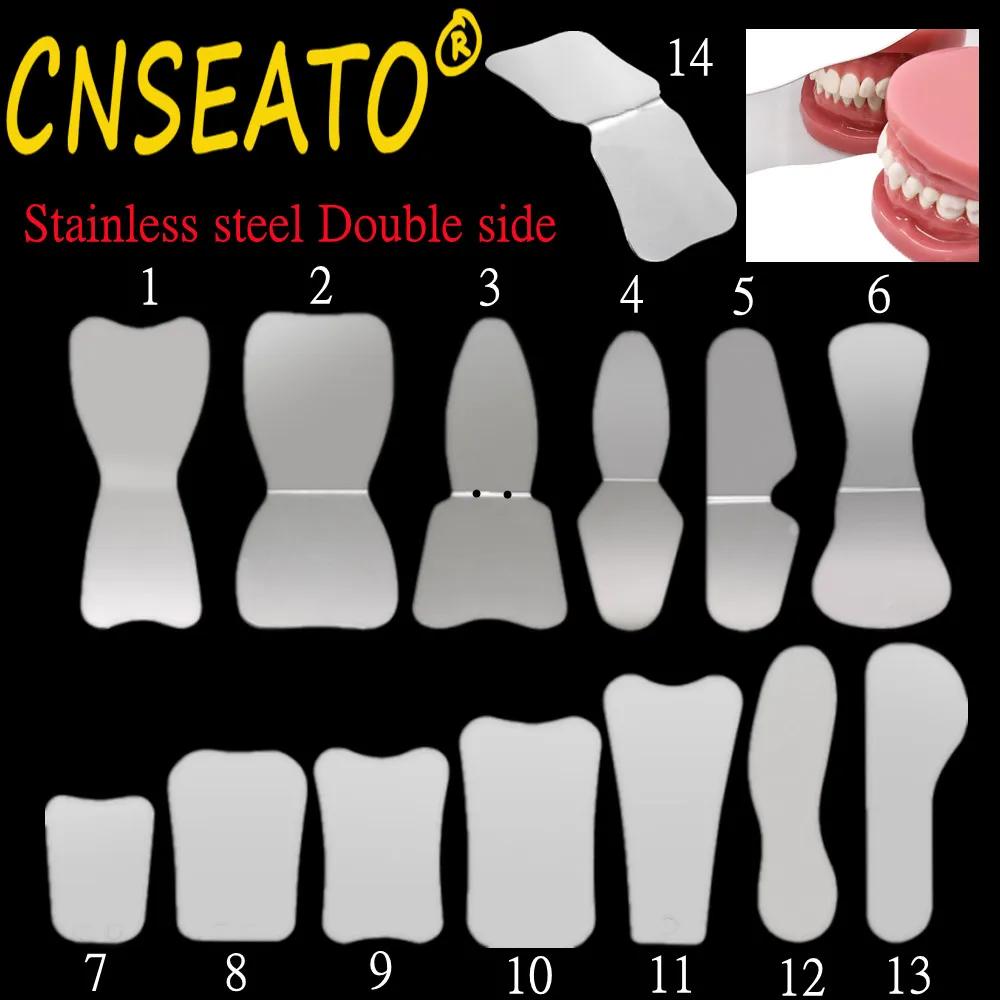 Dental Orthodontic Reflector Mirror Stainless Steel Double Side