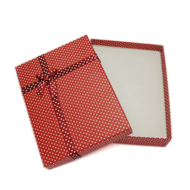 

2pcs/lot 16x12x3cm Peru Purple Rectangle Jewelry Cardboard Boxes with Bowknot and Sponge Inside for Christmas Xmas Gift Package