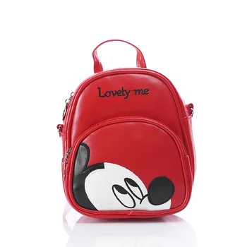 

2019 Mickey Backpack Cartoon Pu Leather Backpack Children School Bag Boy Girl Shoulder Bag Kids Mini Backpack Mochila Feminina