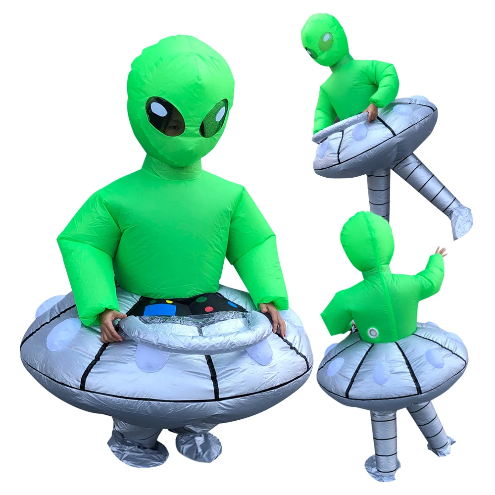 ET-Alien UFO надувной костюм, одежда для женщин, мужчин, взрослых, платье для косплея, вечерние, для фестиваля, сцены, костюмы для косплея
