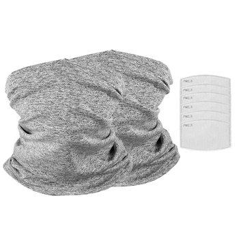 

Hot kf-Kids Scarf Balaclava Multifunctional Neck Gaiter Headwear Headbands Bandana, Non-Slip Breathable Face Cover