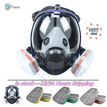 Masque à gaz chimique 3/15/17 en 1 6800, respirateur Anti poussière, Anti buée, filtre facial complet 6001/6002/6004, peinture par pulvérisation de soudage, Pesticide
