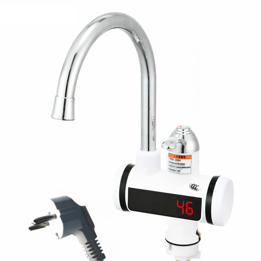 220V Electric Flow Water Heater Tap 110V 3000W Heated Tap for Home