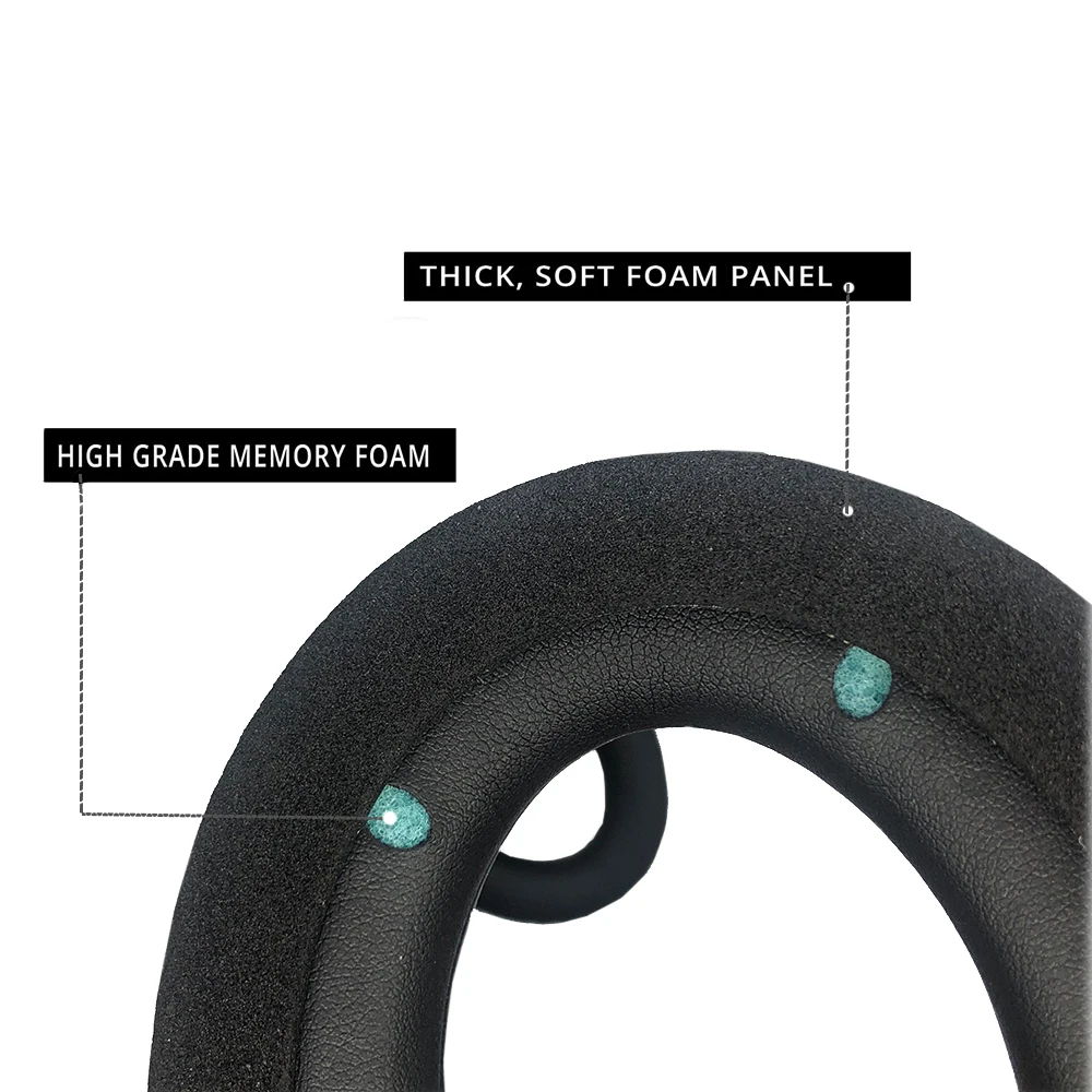 IMTTSTR Ear Pads Set for HyperX Cloud Revolver S Gaming HX HSCR BK NA Earpads Earmuff Cover Cushion Replacement Cups Headband