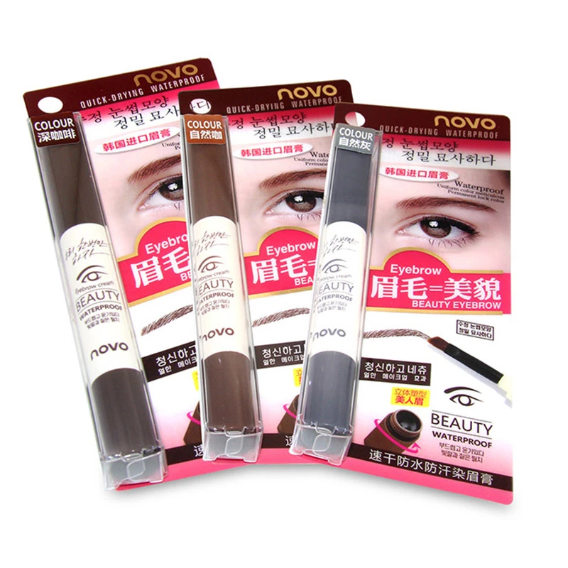 

Waterproof Eyebrow Gel Creme Makeup Lasting Professional Tattoo Pen Eyebrow Pencil Tint Dye Eyes Makeup with Brush