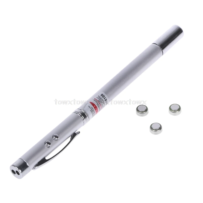5 in 1 Power Point Telescopic Red Laser Pointer Pen Teaching Tool Ball LED Light Au22 19 Dropship