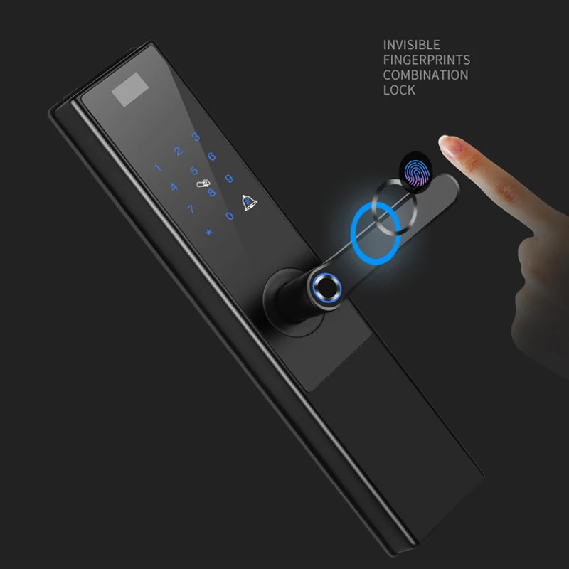 Смарт сканер отпечатков пальцев Bluetooth WIFI Блокировка IC карта пароль клавиатуры