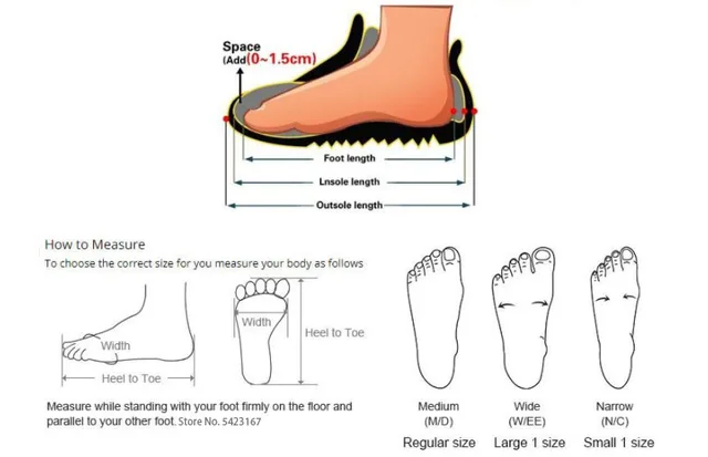To Measure Foot Length What Is M Width In Shoes Foot Measurement