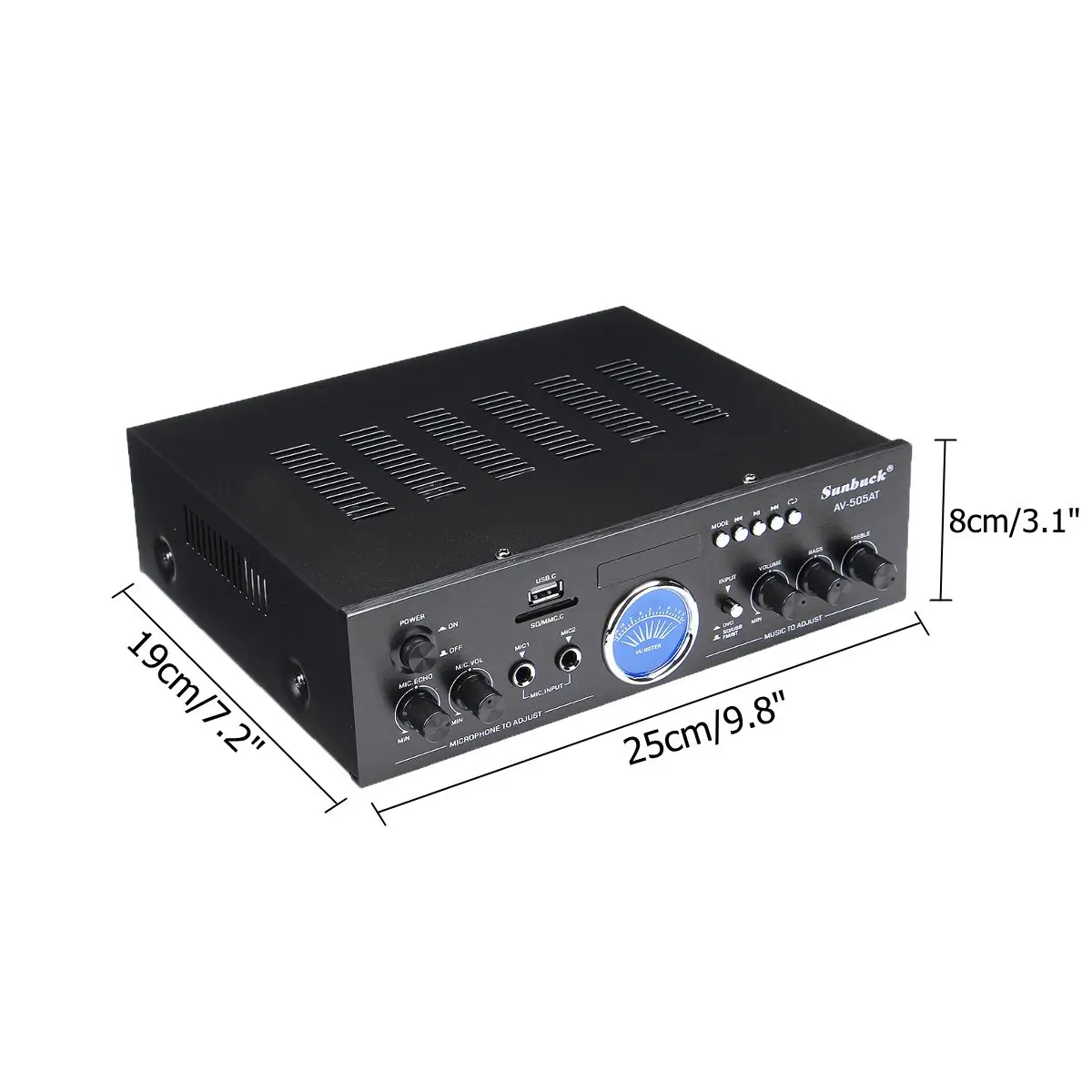 Новая мощность ful 2500 Вт bluetooth 2,0 канал аудио Мощность HiFi усилитель объемный эффект с пультом дистанционного управления для автомобиля дома