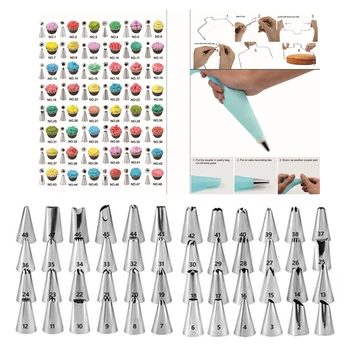

Cake Decorating Kit Pastry Tube Fondant Tool 90/106pcs Cake Set Party Kitchen Dessert Baking Supplies Cupcake Decor