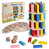 Wooden Rainbow Blocks Stack Children Toys Stacking Tower Dice Colors Matching Board Game Sensory Game Montessori Educational Toy 1