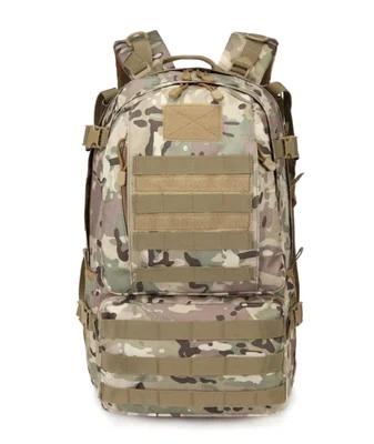 Multicam Molle Компьютерная сумка для путешествий на открытом воздухе для альпинизма коричневый Тактический 60л рыболовный рюкзак - Цвет: Multicam