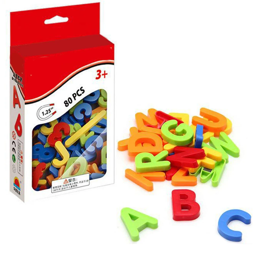 Grande Magnético Letras Alfabeto Imanes para refrigerador Juguetes Niños Niñas Niños Aprendizaje 