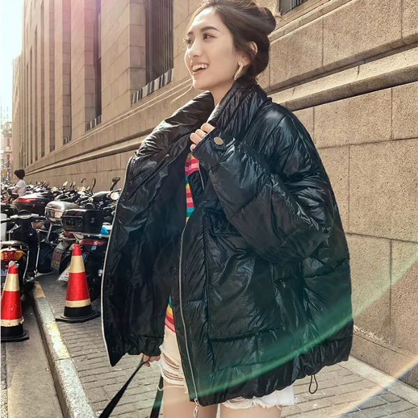 

Photo Shoot 19 Years New Style down Jacket Women's Korean-style Short Fashion Loose INS Cotton Overcoat Oversize Bread