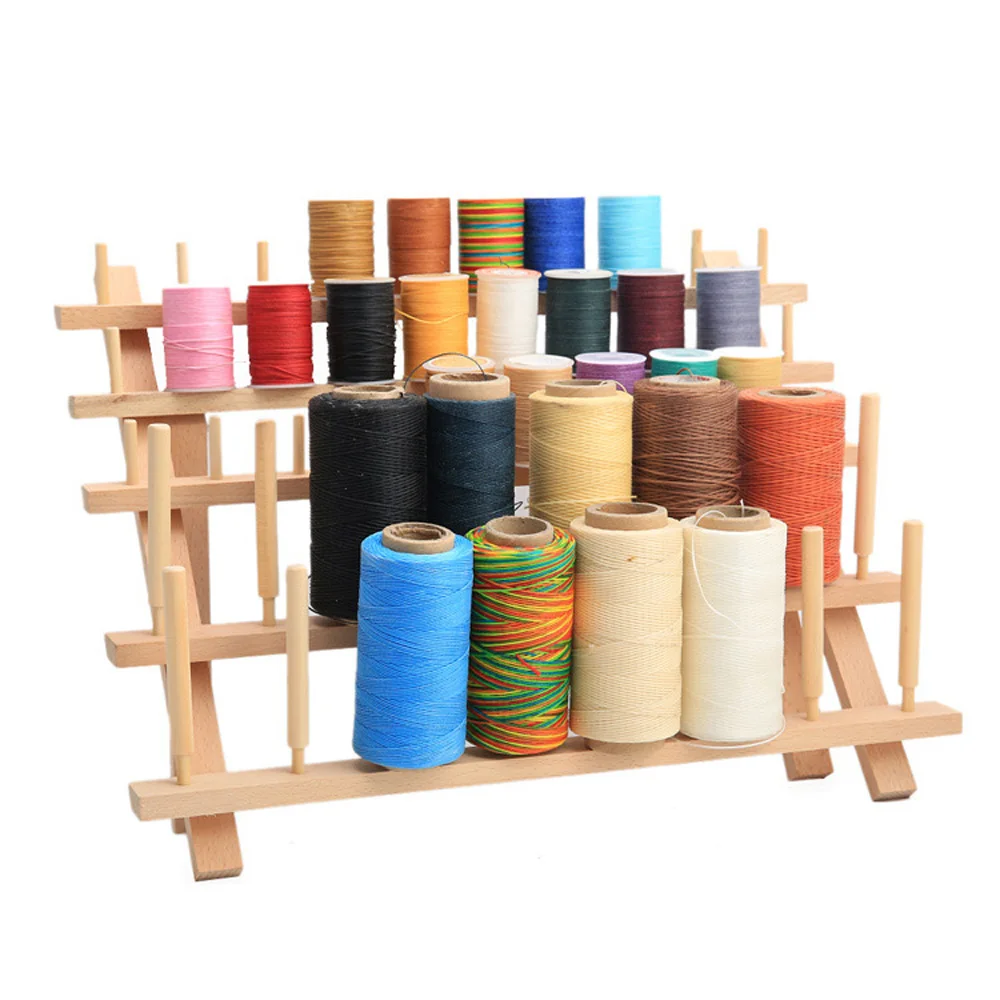 

Wood Thread Rack Sewing Stitching 60 Spool Embroidery Holder Storage Stand