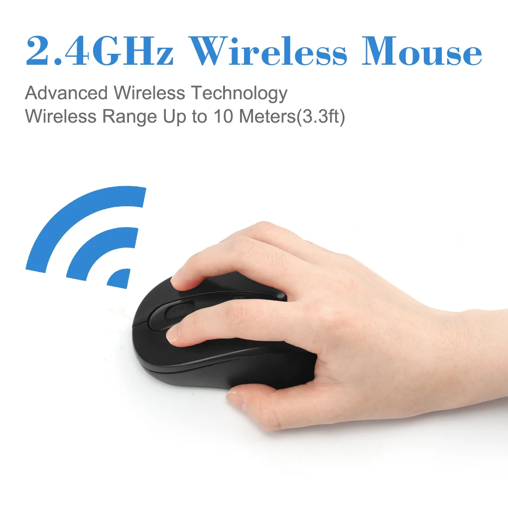 2,4 ГГц Беспроводная мышь нано приемник эргономичные мыши 4 кнопки 1600 dpi для компьютер ноутбук ПК