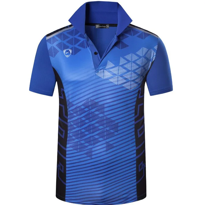 

jeansian Men's Sport Tee Polo Shirts POLOS Poloshirts Golf Tennis Badminton Fit Short Sleeve LSL294 Blue *please choose US size)