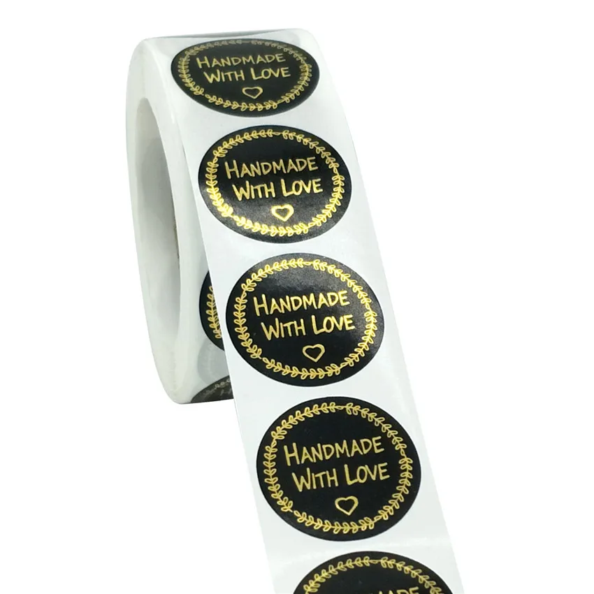 Etichette Adesive Kraft 25mm - 1000 Pezzi, Carta Marrone Per Regali E Fai-da-Te - Foto 5