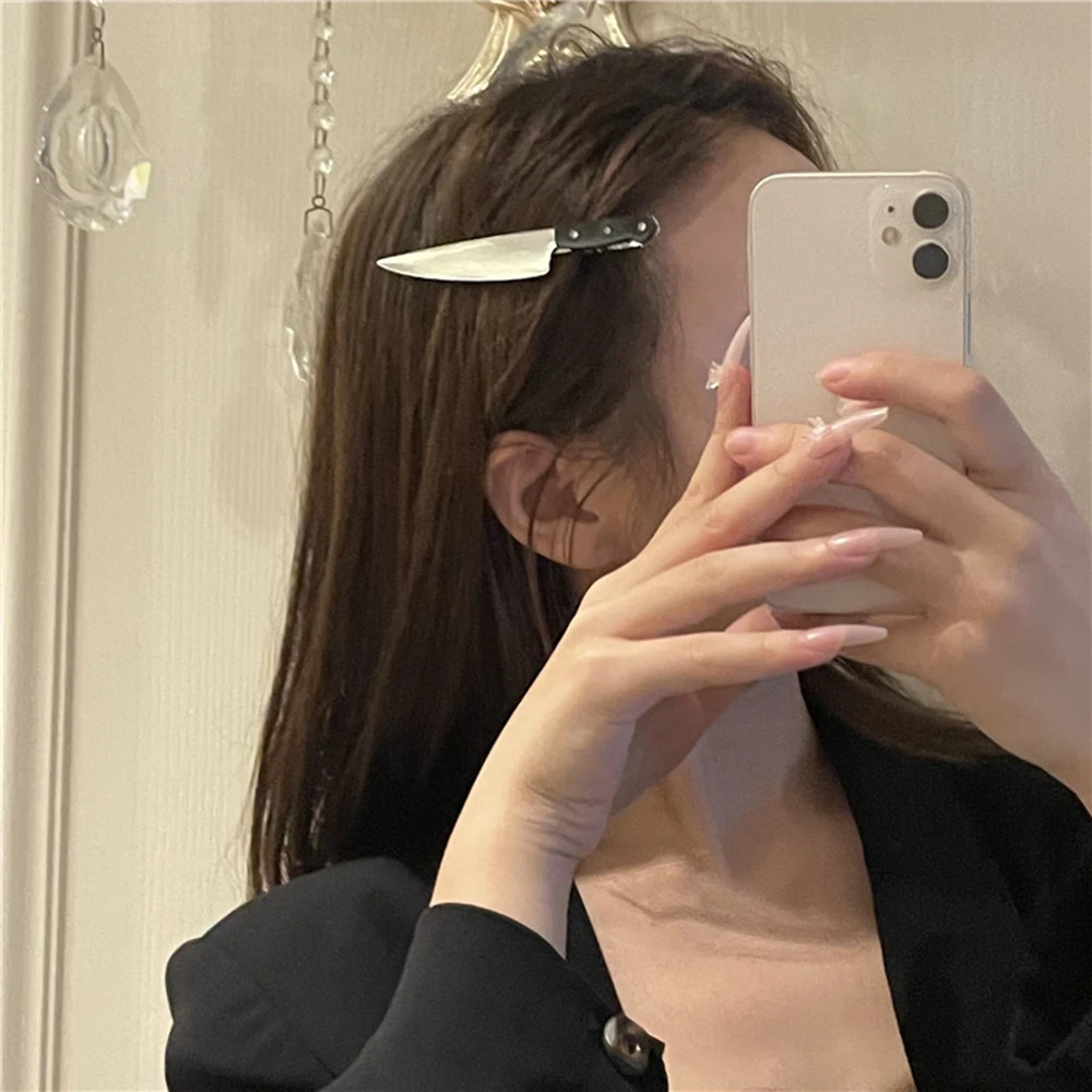wide headbands for women Knife and Fork Shape Hair Sticks for Women Hair Clip Pins Creative and Weird Girls Hairpins Hair Bun Maker Headwear wide headbands for short hair