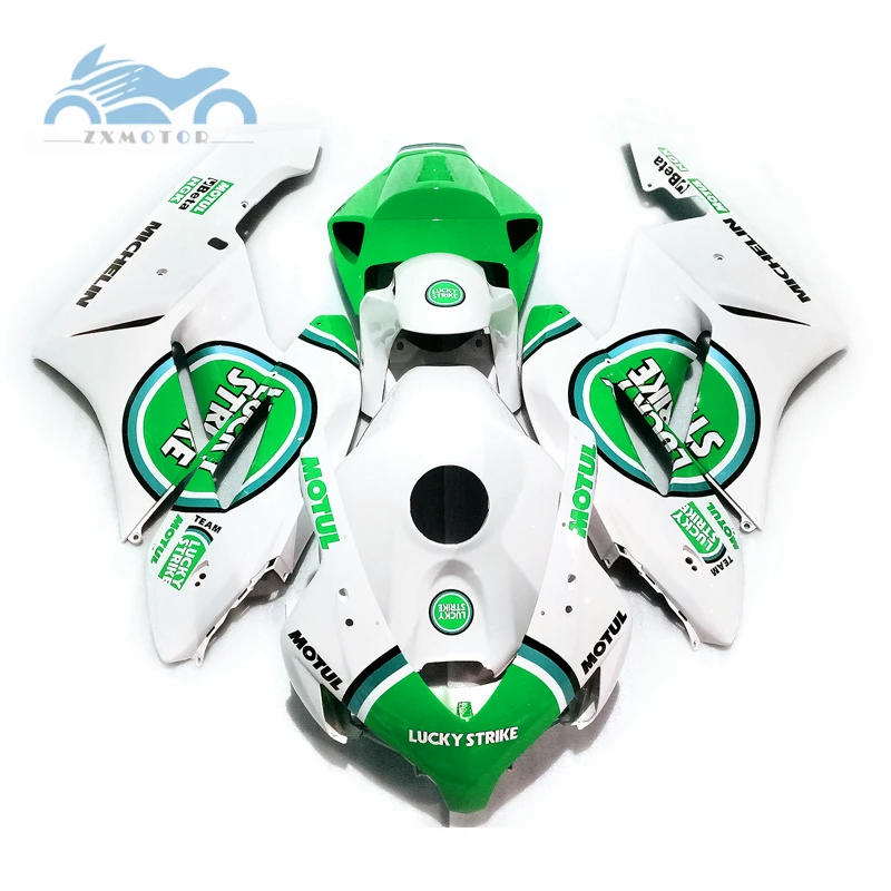 Высококачественный Комплект обтекателя впрыска, пригодный для Honda CBR1000RR 2004 2005 CBR 1000RR 04 05 Зеленый Белый ABS обтекатель комплекты кузова KR28