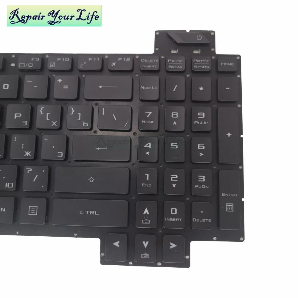 Teclado Retroiluminado Rgb ru Teclado para Asus Rog Strix Gl703 Gl703gs Gl703gs Gl703gm Luz de Fundo em Cores da Rússia Novo V170 bm 1 - Imagem 6