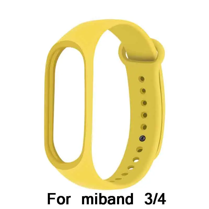 Спортивный ремешок для mi band 2, браслет против потери, усиленный силиконовый ремешок для Xiaomi mi band 4, сменный ремешок для mi band 2/3/4 - Цвет: Yellow