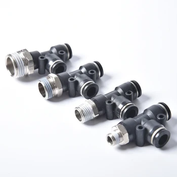 

PD" Hose OD 4 6 8 10 12mm - 1/8'' 1/4'' 3/8'' 1/2'' BSP Male Thread Pneumatic Tube Elbow Connector Tube Air Push In Fitting