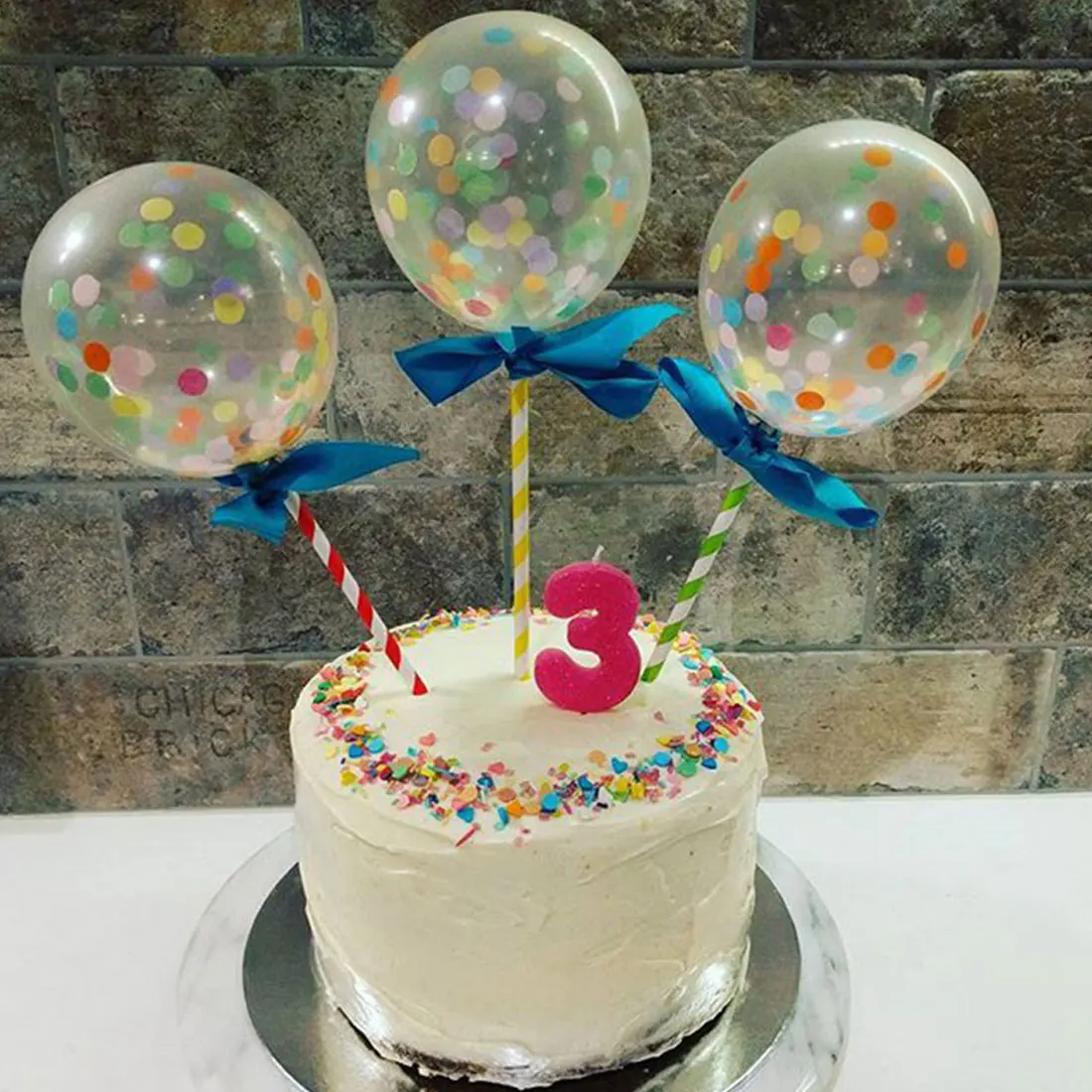 5 дюймовый телефон украшение для торта с бумажной лентой|Воздушные шары и