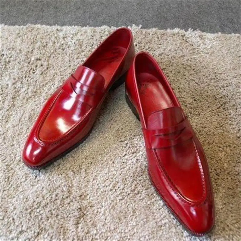 Zapatos de piel sintética para hombre, calzado informal sin cordones, zapatos Brogue, botines de primavera, Vintage, clásico, informal, HA738