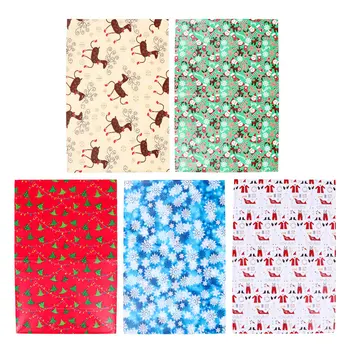 

10 Sheets Sweet Christmas Paper Pouch Candy Bags Christmas Gifts Wrapping Paper