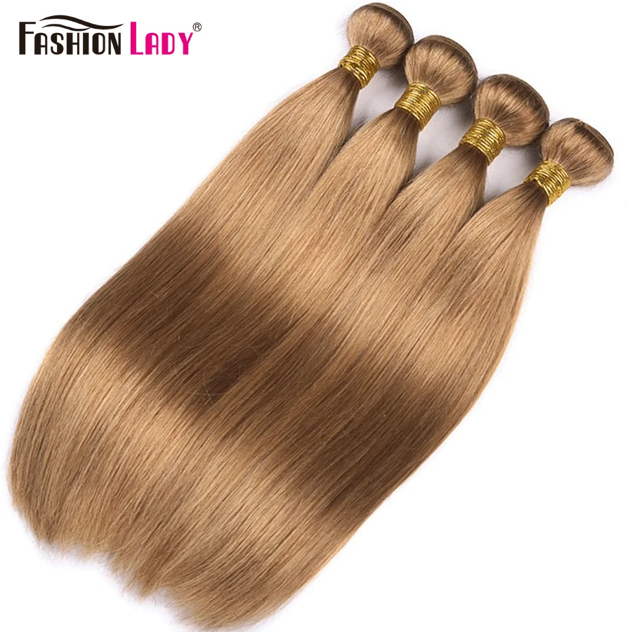 Blonde Bundles Hair Extensions Human Hair 27 Straight Bundles Fashion Lady Brazilian Honey Blonde Non-remy