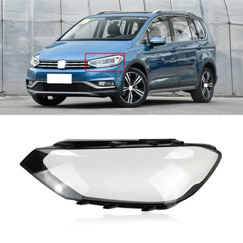 

CAPQX For Volkswagen TOURAN L 2016-2018 Front Headlamp Lampcover Headlight Lampshade Waterproof Bright LampShade Shell Cover
