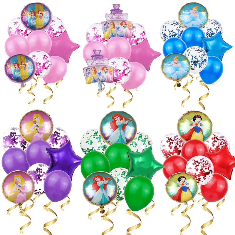 4 &quotПринцесса Эльза&quot Disney принцессы гелиевые шары конфетти латексные Baby shower