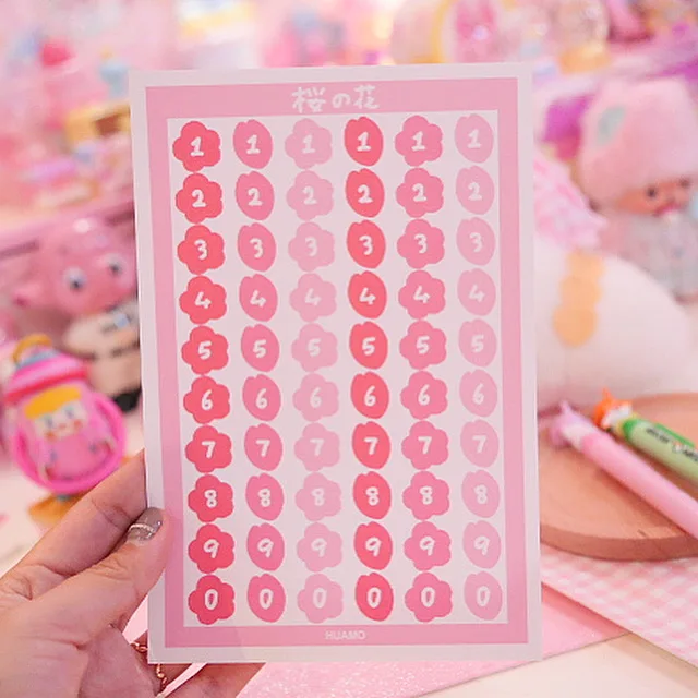 3 шт./лот корейский конфетных оттенков сердце большой и маленький Kawaii милые наклейки из бумаги васи школы и офиса поставки 13*19,5 см