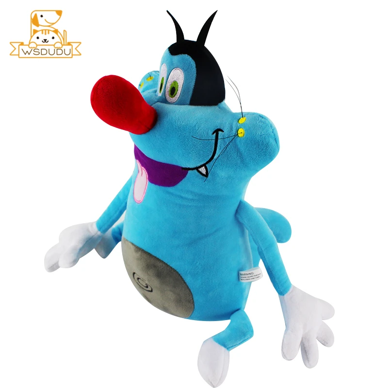 Забавные Oggy синие коты тараканы аниме мультфильм плюшевые мягкие игрушки милые животные декорирование кукол мягкий диван подушка для детей подарок