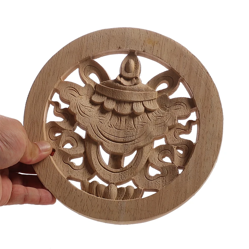 Wood Applique Wood Decal Craft Onlay Door Carving Unpainted Classical Leaves Wooden Furniture Decoration Accessories Window For ornament crafts,wooden figurine crafts,wood figurines,miniature leaf ornament