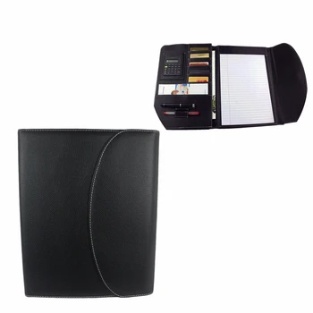 

Multifunction File Folder A4 Pu Leather Conference Folder Letter Size Document Folders for Document Folder