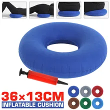 36x13CM Round Inflatable Cushion Seat Pad Massage Cushion Mat Hemorrhoid Pillow With Pump for Office Workers Students