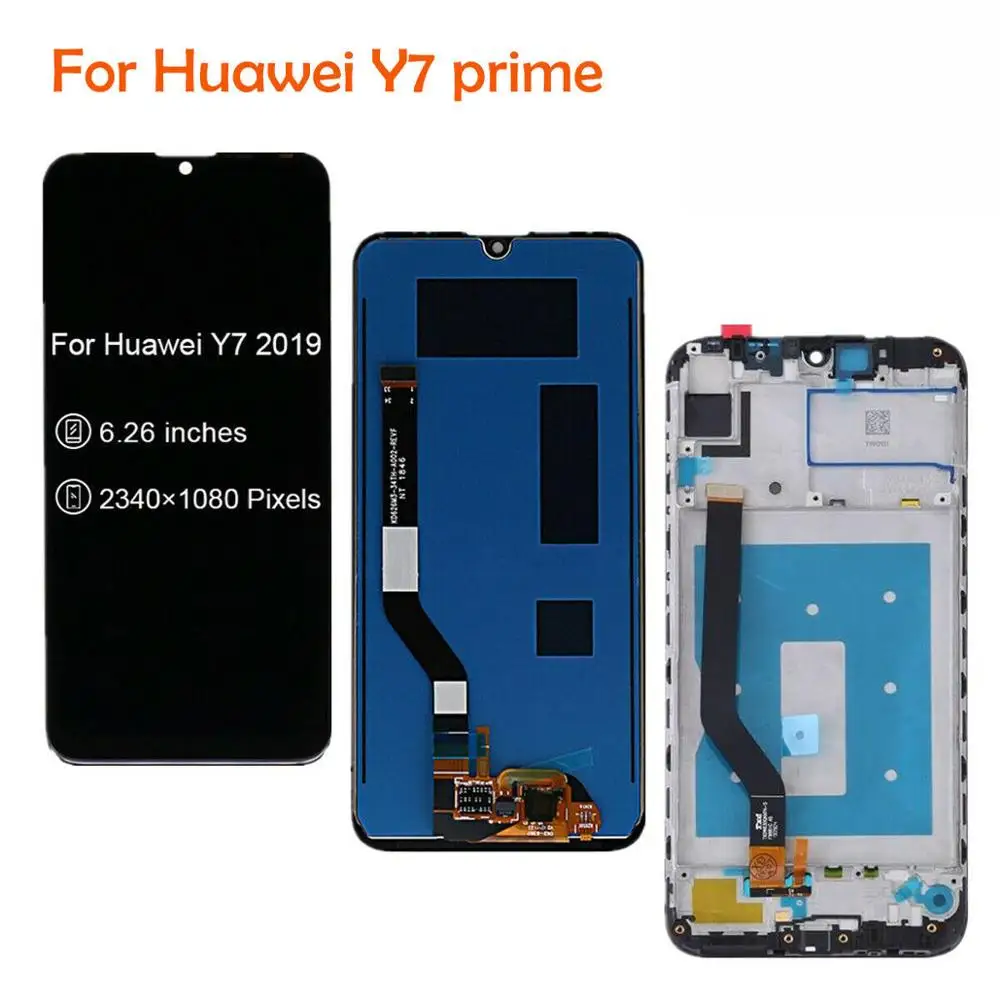 

For Huawei Y7 Prime 2019 Display Screen Touch Digitzer LCD Frame Replace 1520*720