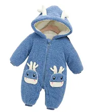 Barboteuse de noël pour nouveau né, vêtements d'hiver unisexe, combinaison épaisse et chaude pour bébé, fille et garçon 