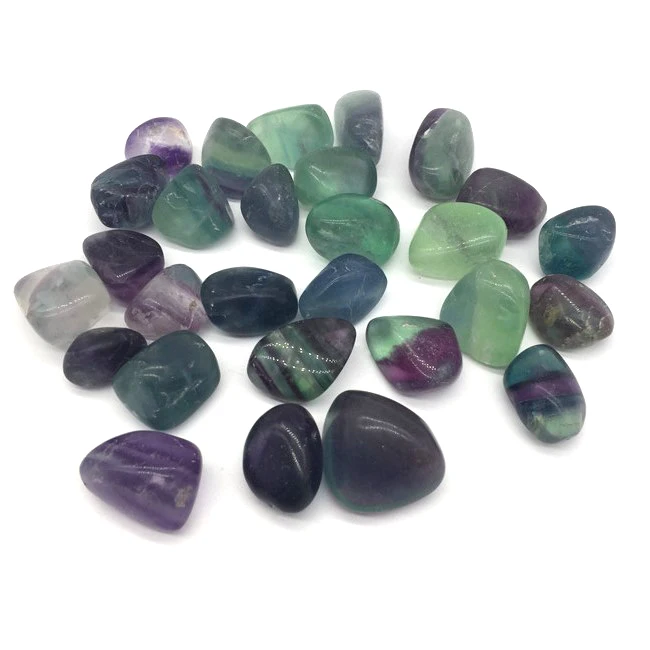 

100g Natural Fluorite Stone Crystal Healing Reiki Polished Stones Decoration