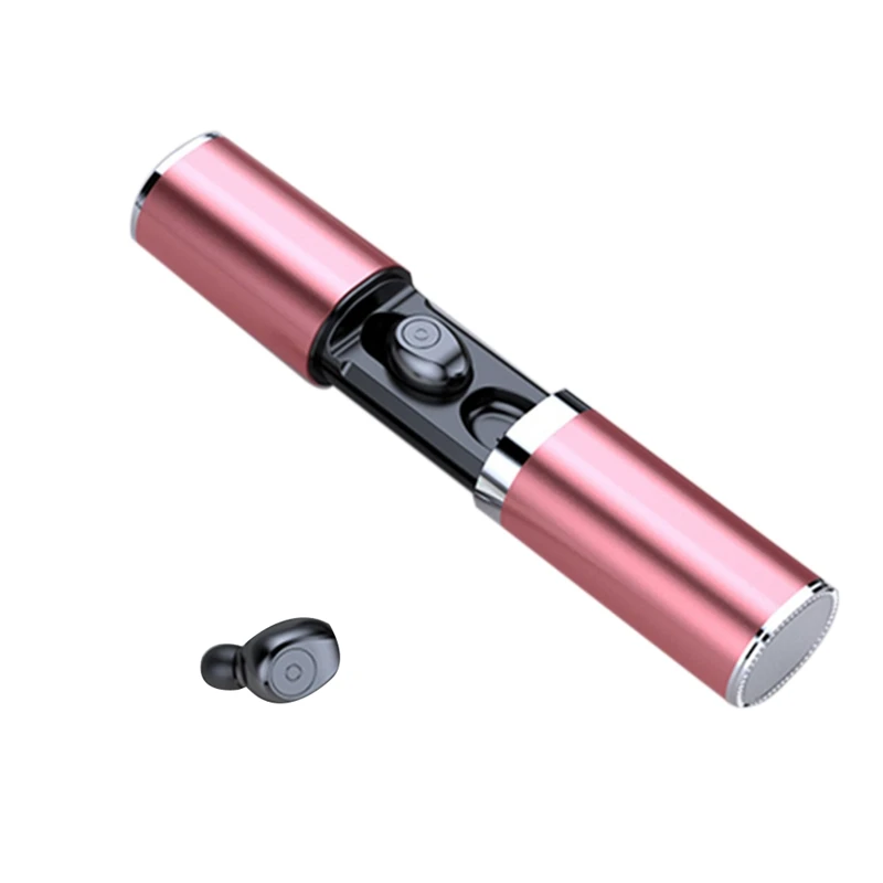 Rose Gold Новые TWS 5,0, Bluetooth наушники, водонепроницаемые беспроводные наушники, спортивные наушники с микрофоном, игровые гарнитуры для телефона, свободные руки - Цвет: Rose Gold