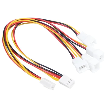 

2 x 3 pin PC fan splitter extension cable female 20 cm