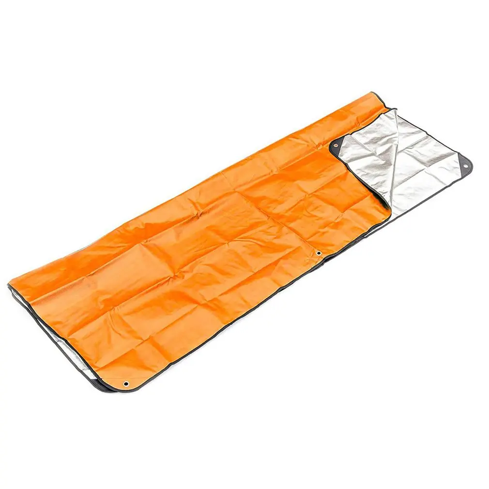 

New Outdoor First Aid Emergency Blanket Emergency Sleeping Bag Insulation Reflective Orange Aluminized Film